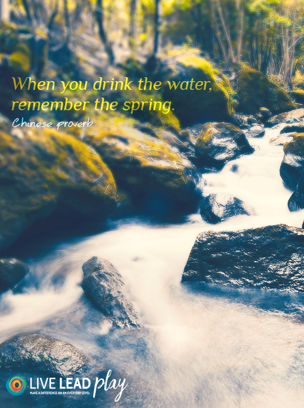 When you drink water, remember the spring Chinese proverb